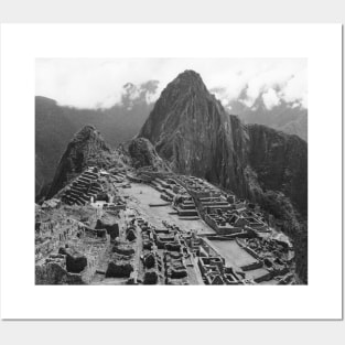 Vintage Machu Pichu Landscape Posters and Art